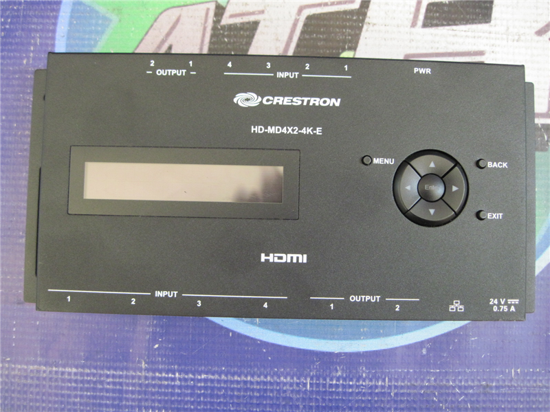 Crestron HD-MD4X2-4K-E, HDMI, 1RU Rack Mounted Switcher