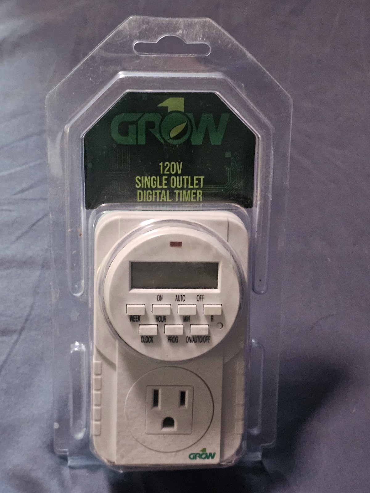 Grow1 120V Single Outlet Digital Timer