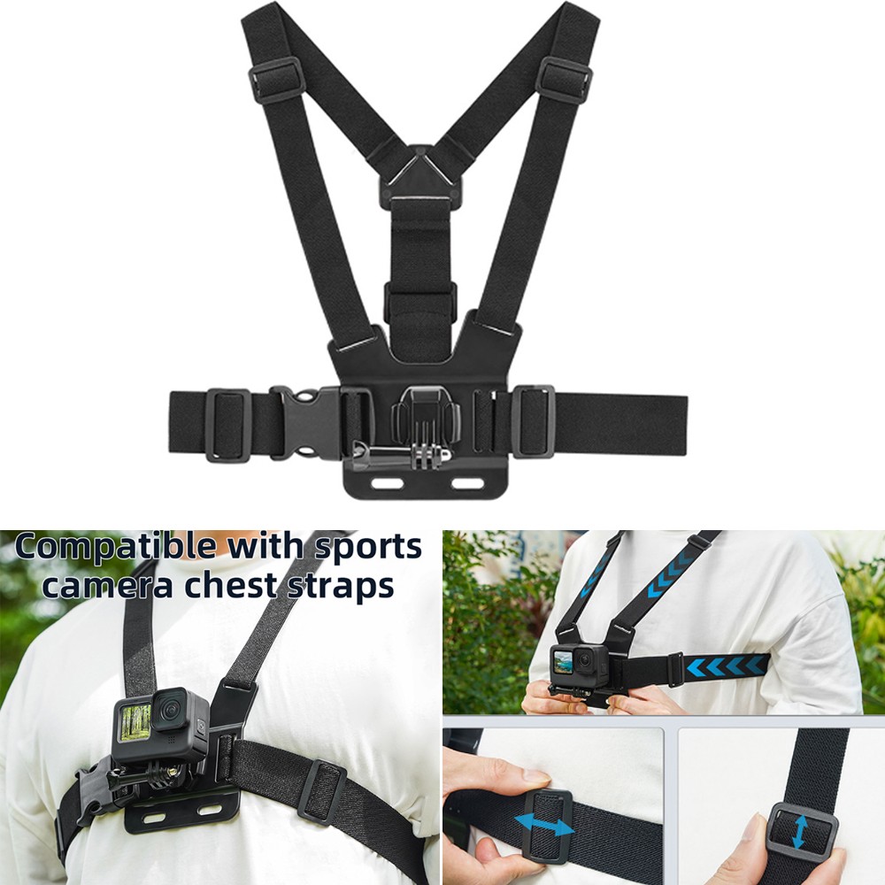 Chest Strap For DJI OSMO ACTION 3/4 / Insta360 X5 Camera Body Harness Stabilizer