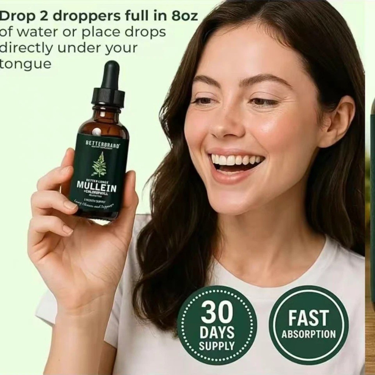 Mullein & Chlorophyll Liquid Drops – Respiratory Support & Lung Cleanse