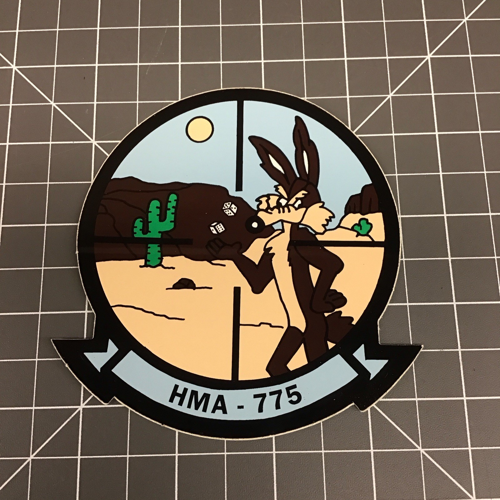 US Marine Corps HMA-775 Light Helicopter Squadron Wile E. Coyote Decal JJ-4
