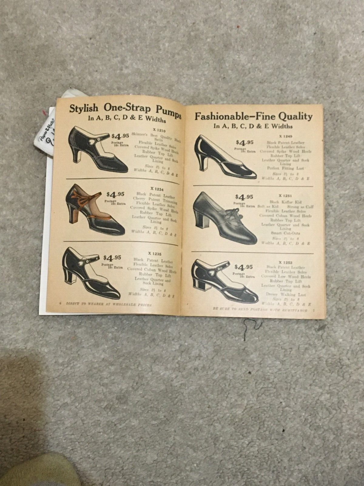 Vntg 1927 Anderson Shoe Co Men Women Shoes & Socks 52 Page Color Catalog Fashion