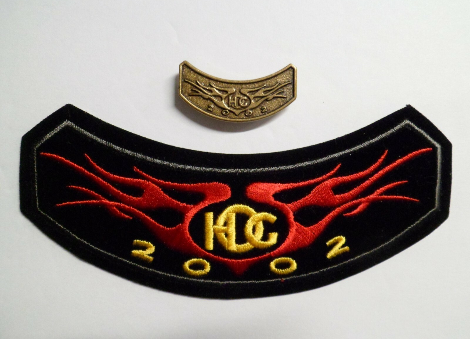 2002 HOG Rocker Patch & Vest Pin Harley Davidson Owners Group New
