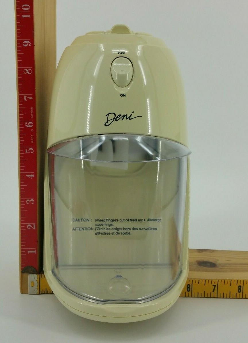 VTG Deni Automatic Ice Crusher Machine Model 6000 Off White Beige TESTED WORKS