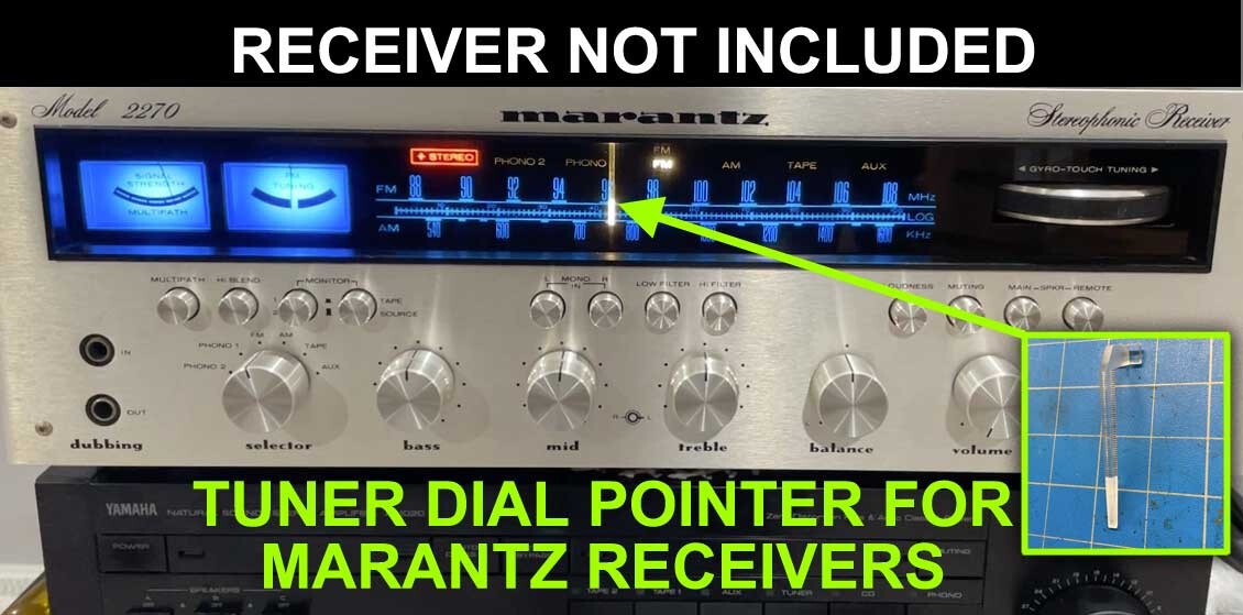 Marantz Receiver Tuner Dial Pointer Needle Indicator Vintage.  NEW By AVA!