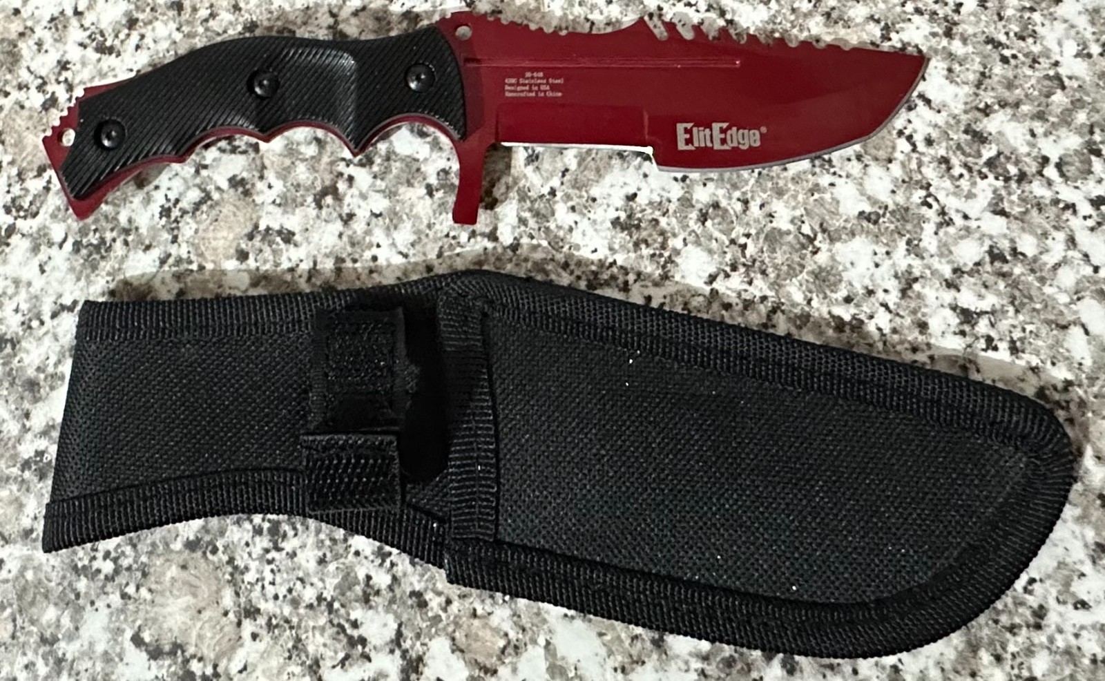 ElitEdge Fixed Blade 420C Stainless Steel Knife
