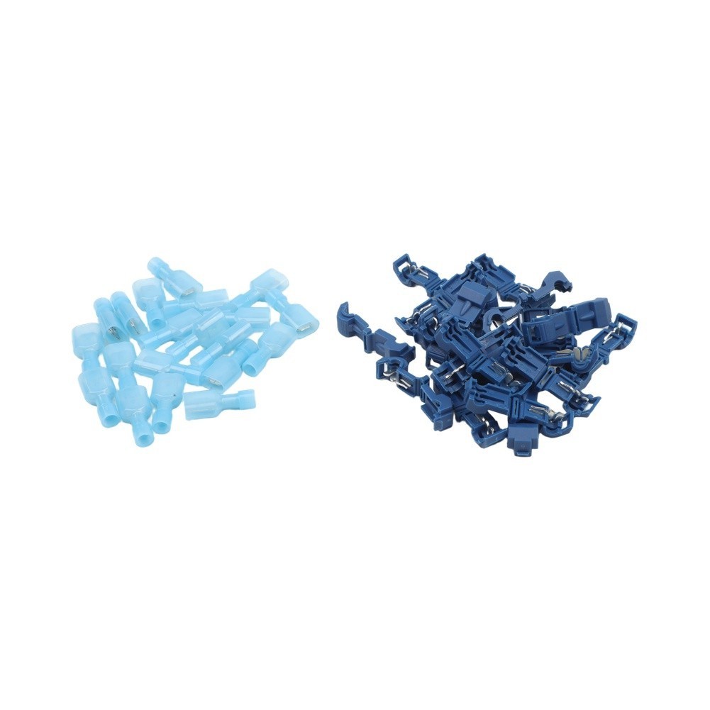 Connector Clamp Clips Kit Electrical Cable Wire Quick Connect Terminals Crimp