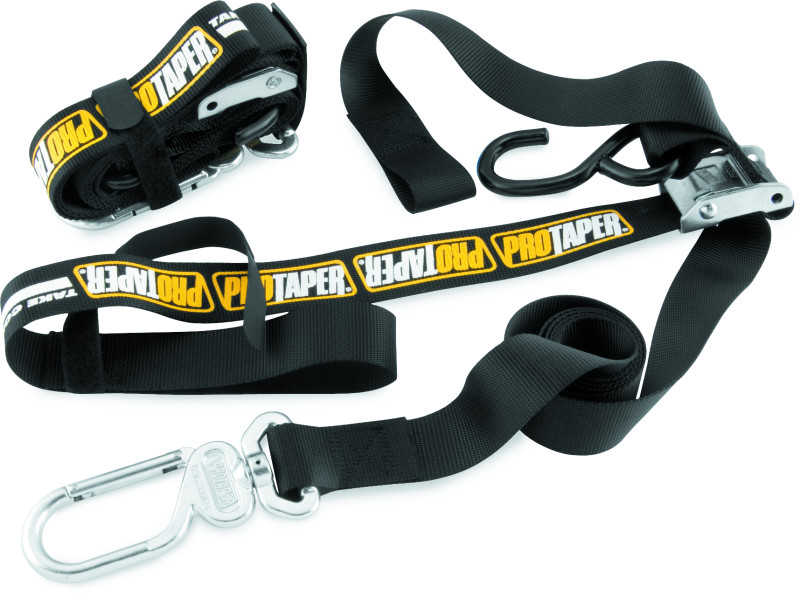 PROTAPER 022819 1-1/2" TIE DOWN STRAPS - BLACK - MOTORCYCLE/OFFROAD/DIRTBIKES