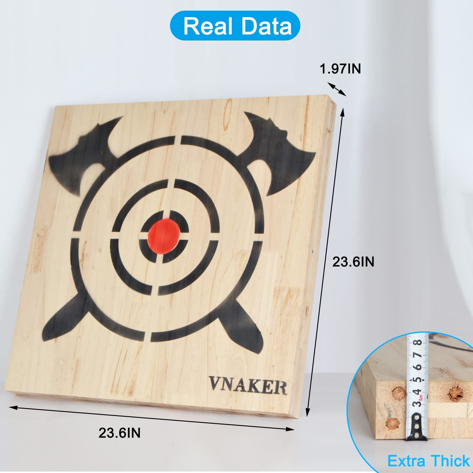 Wooden Axe Throwing Target & Throwing Target with Steel Chain