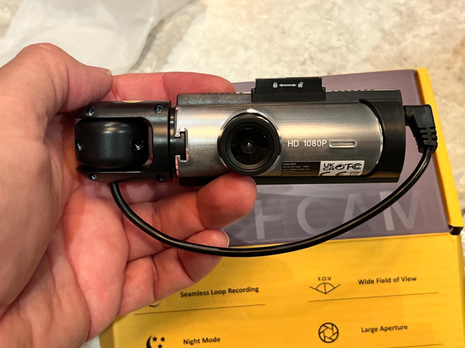 ZKCAMSPY D50 1080P Dual Dash Cam HD In-Car DVR Recorder – Night Vision, Loop Rec