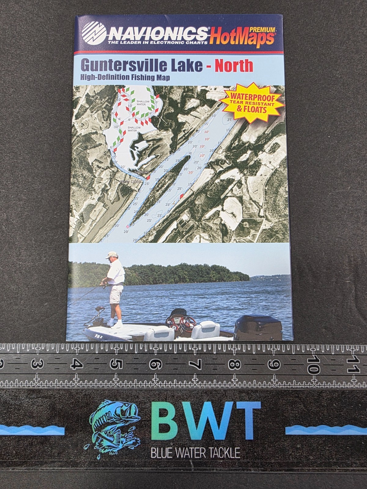 Guntersville Lake North *New* Fishing Map/ Fishing House Decor