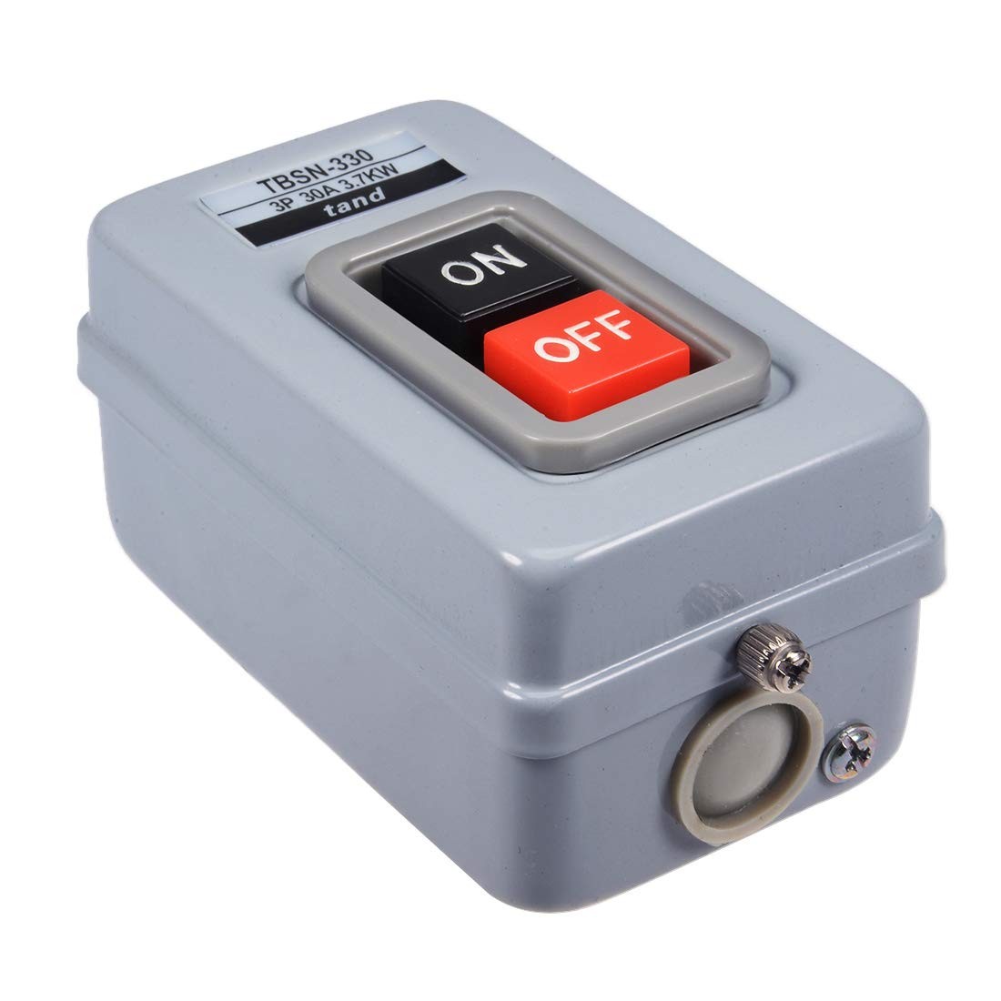 uxcell ON OFF Power Push Button Control Switch Box 30A 3.7Kw TBSN-330