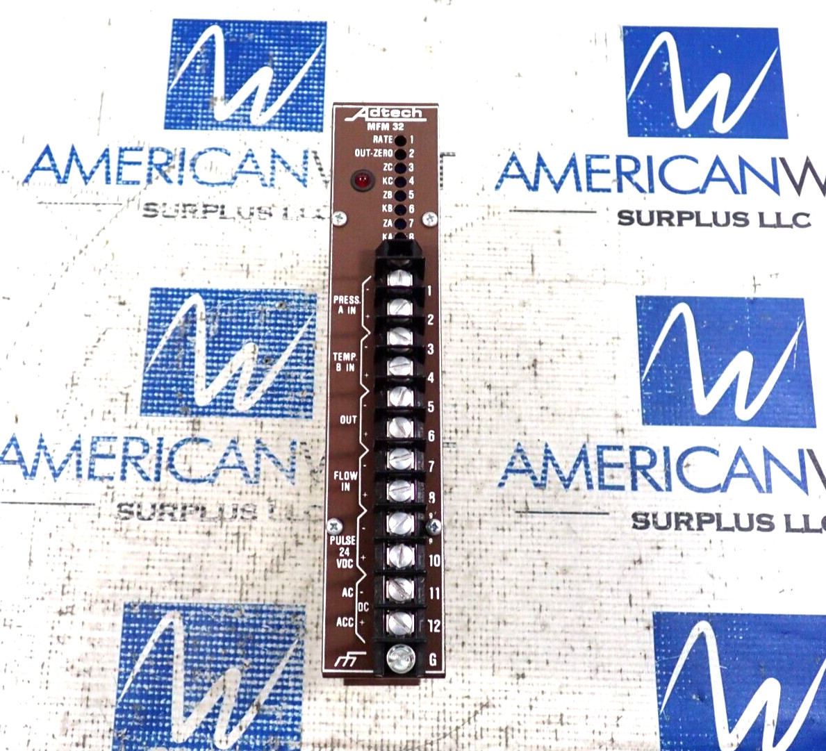 Adtech MFM 32 Flow Module 115VAC 3 Inputs 4-20ma