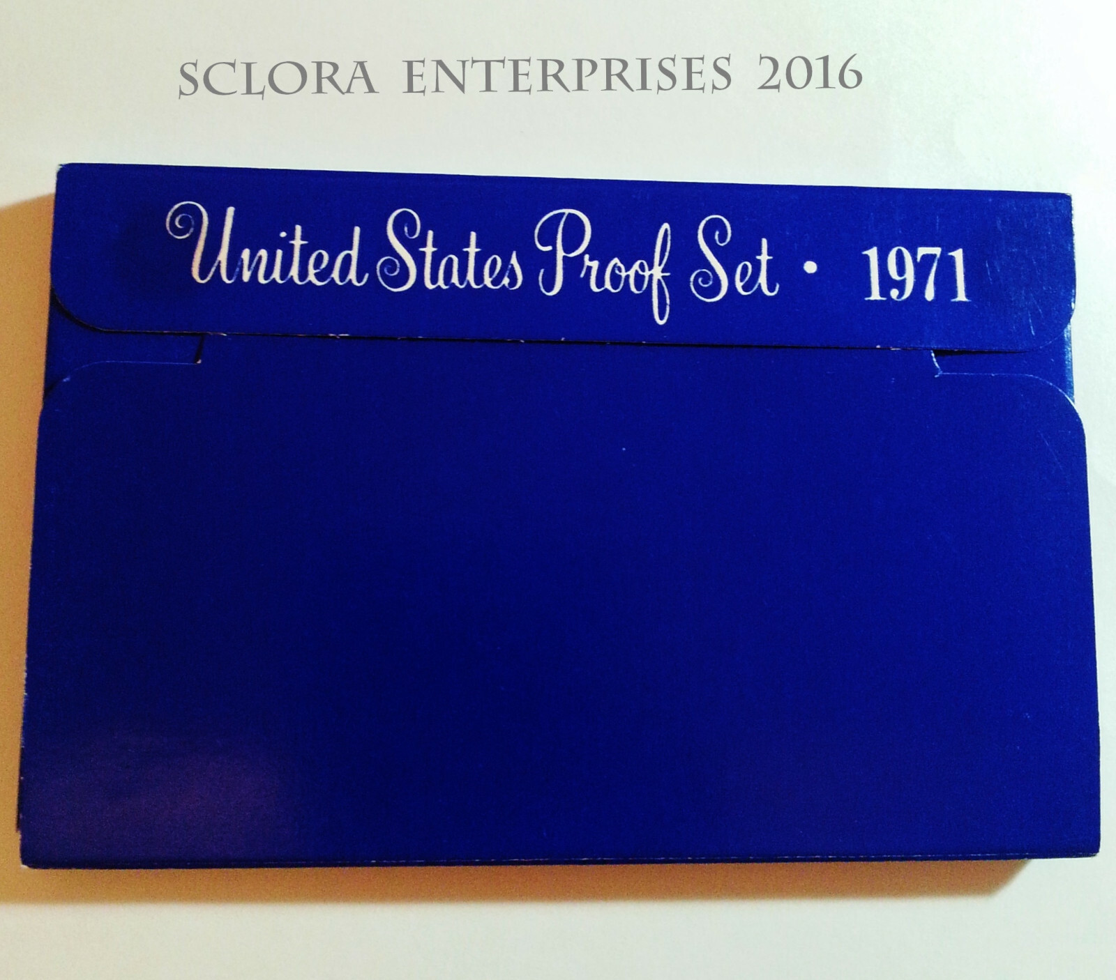 1971 Proof Set Box & Lens ONLY *NO COINS*