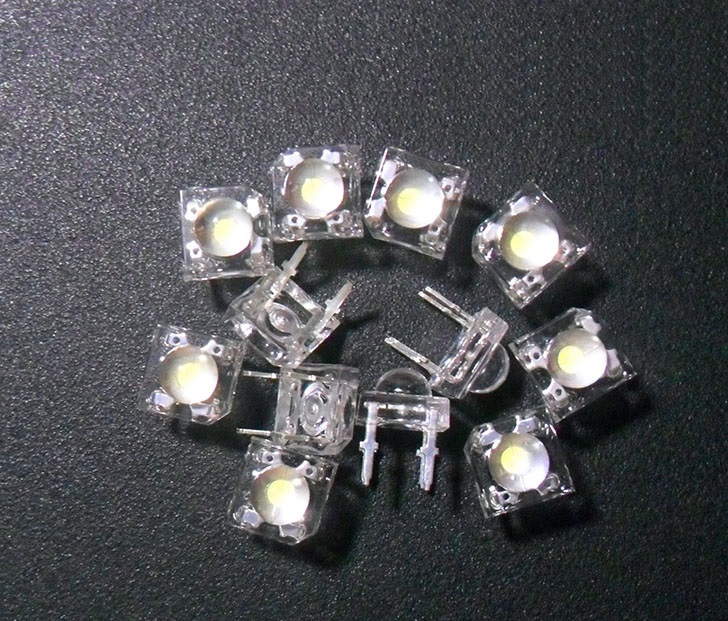 100PCS 5mm 4pin Piranha LED White Super Bright LED light NEW