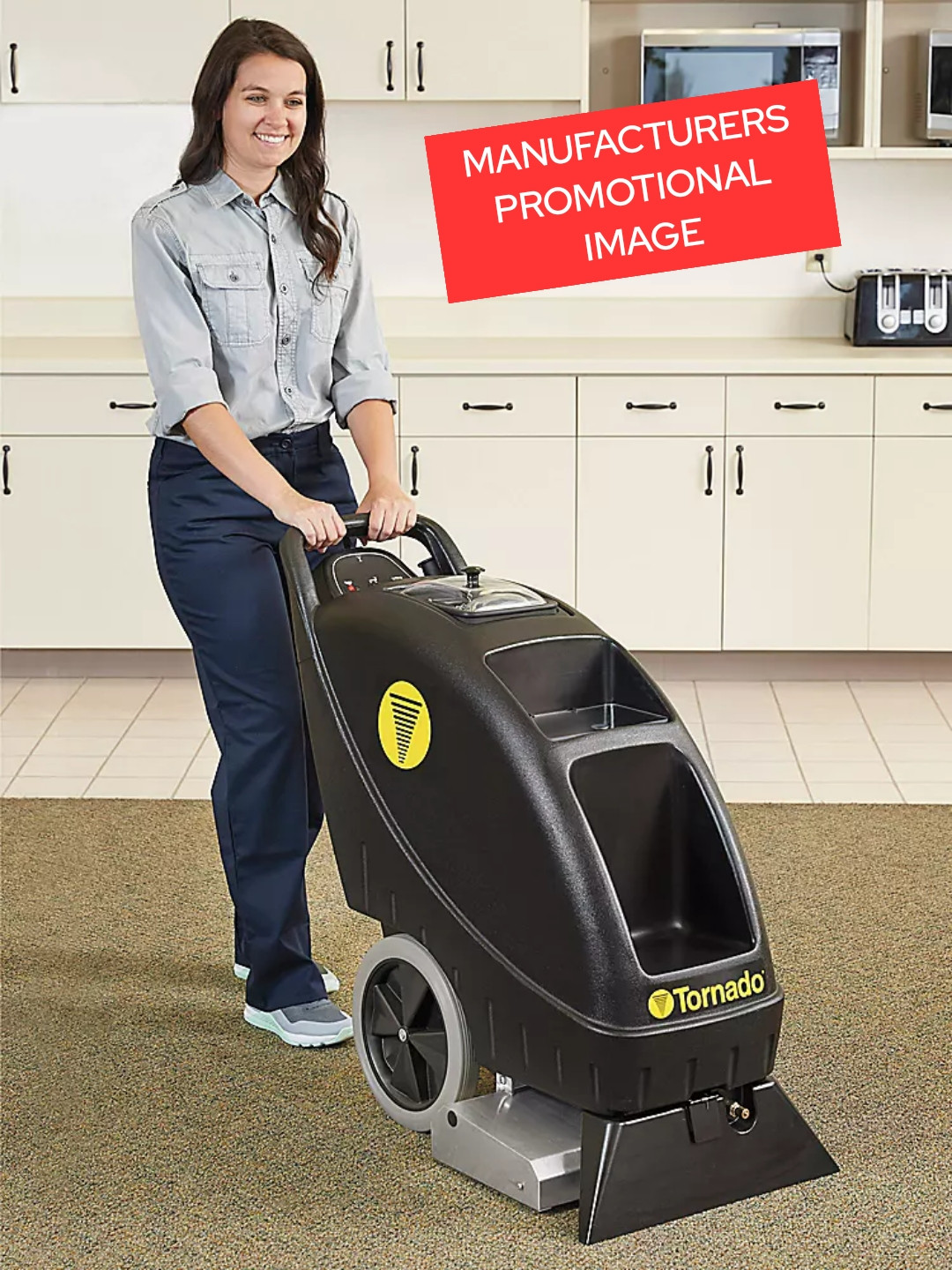 Tornado 9 Gallon Pull-Behind Carpet Extractor (100 Psi) Model # PFX900S - T