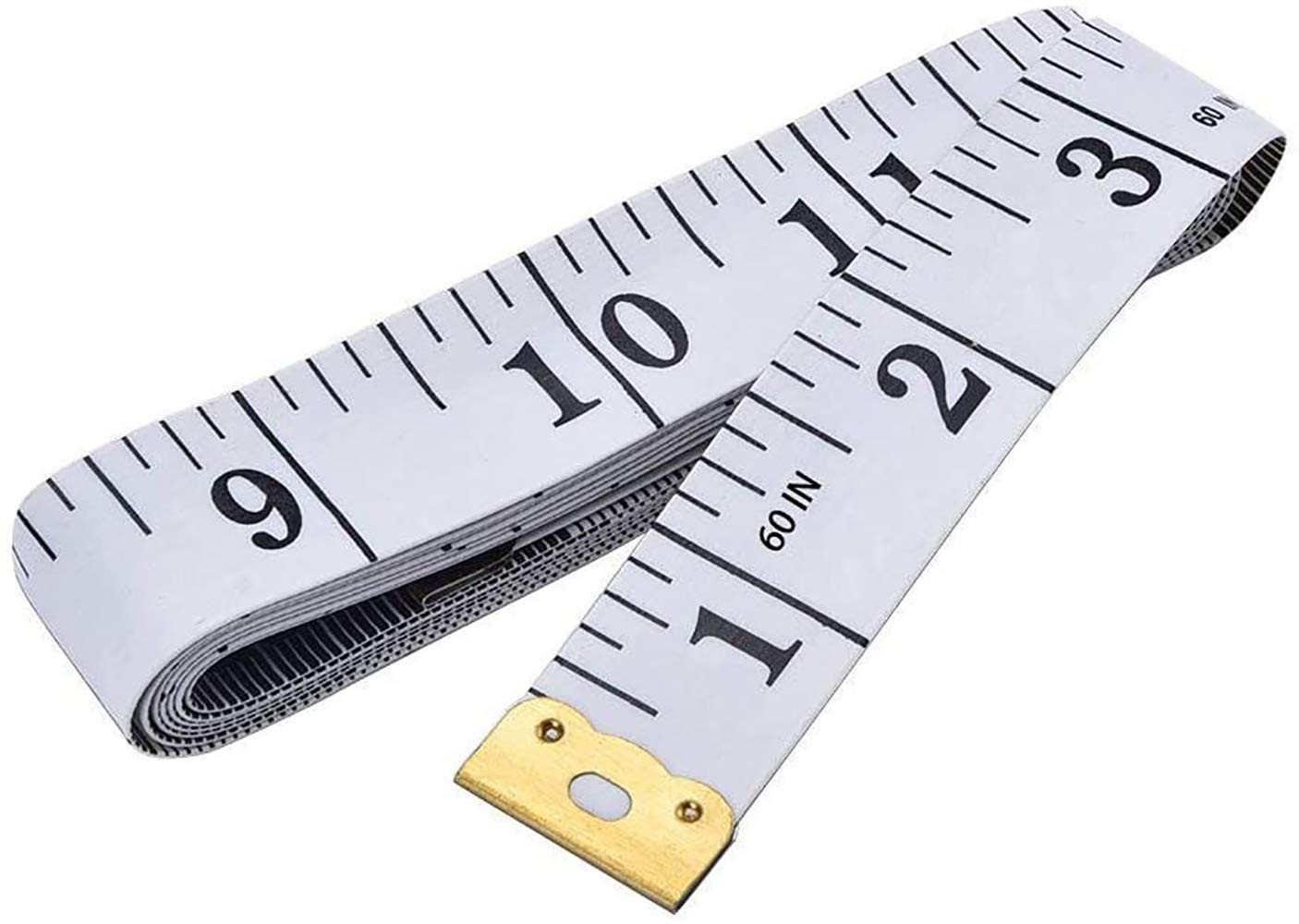 Soft Tape Measure 60in Double Scale Body Sewing Tailor Measuring Tape White