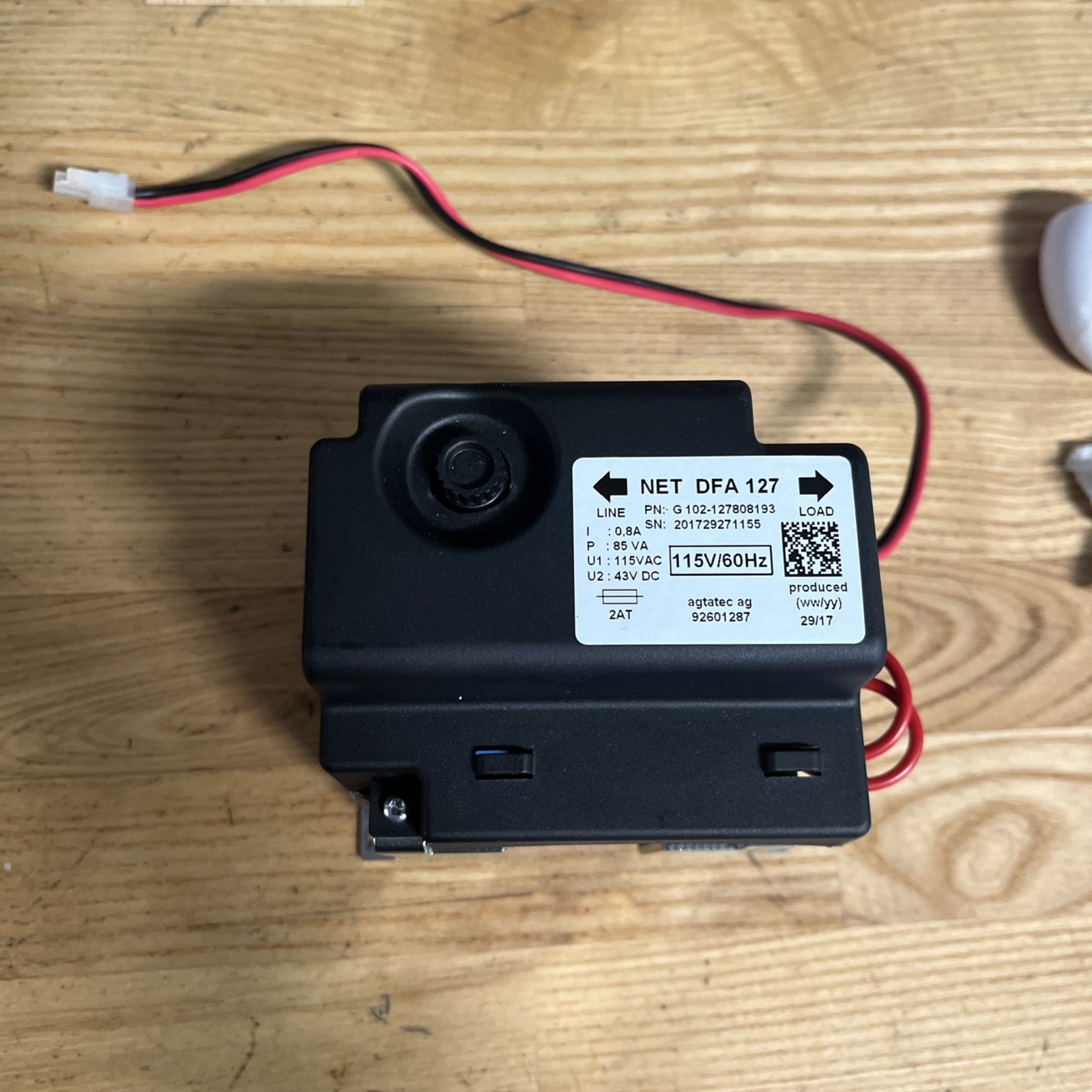 RECORD DOOR OPERATOR DFA127 Transformer 85VA 43vdc AGTATEC 92601287 NET DFA 127