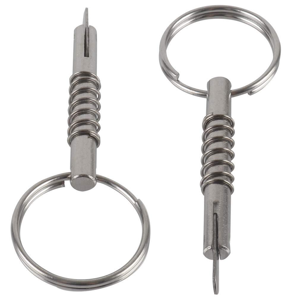 4 Pcs Quick Release Pin w/Drop Cam & Spring Diameter 1/4"6.3mm Usable Length ...