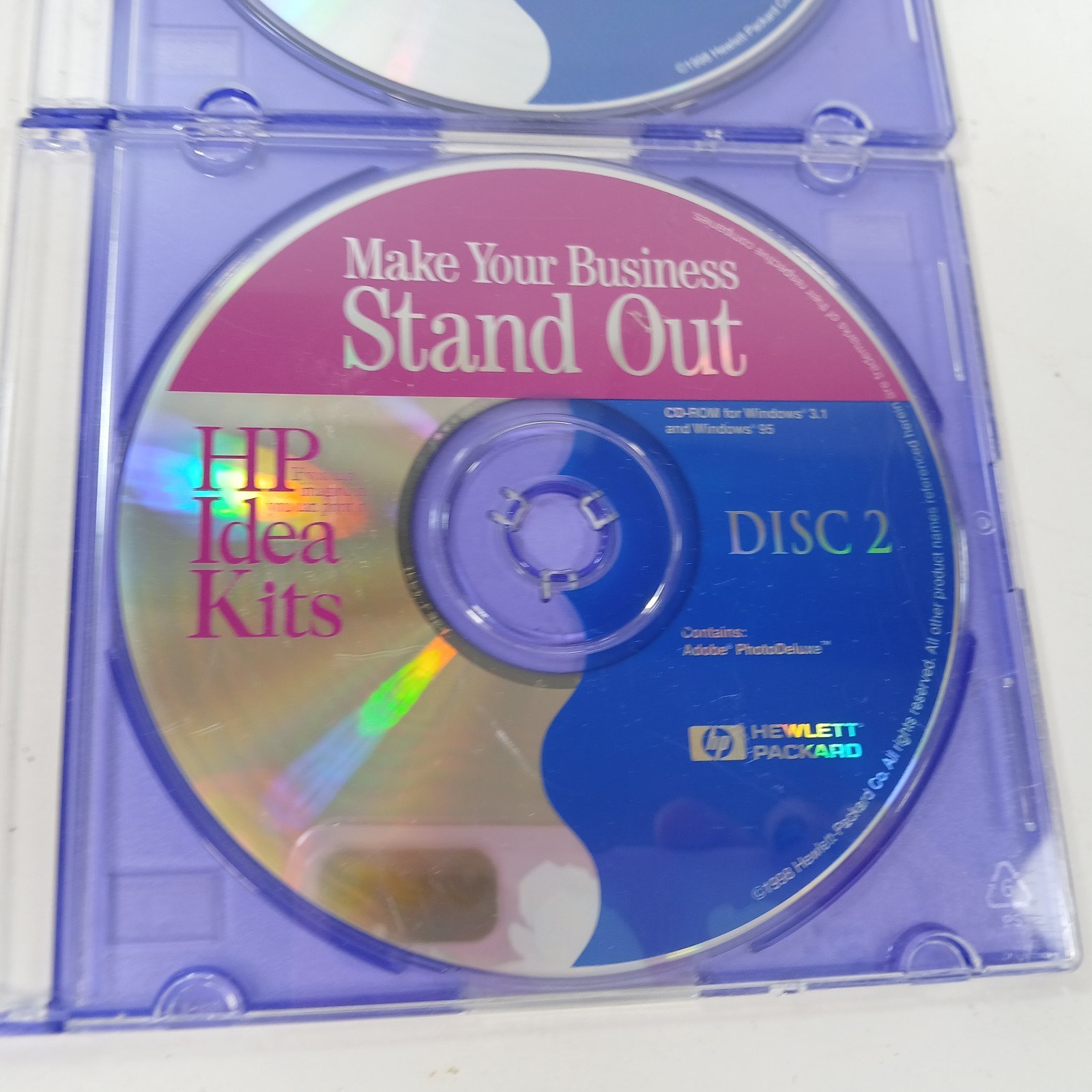 HP Idea Kit Make Your Business Stand Out Disc 1 & 2 - CD-ROM PC 95 Software