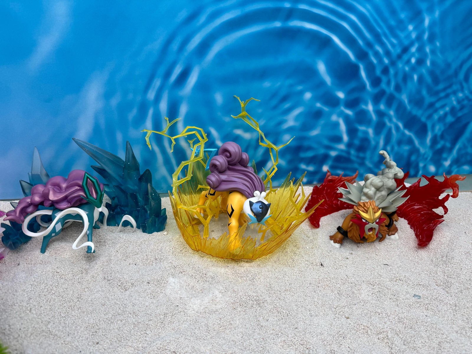 All 3 Legendary Dog Pokemon & Special effects included