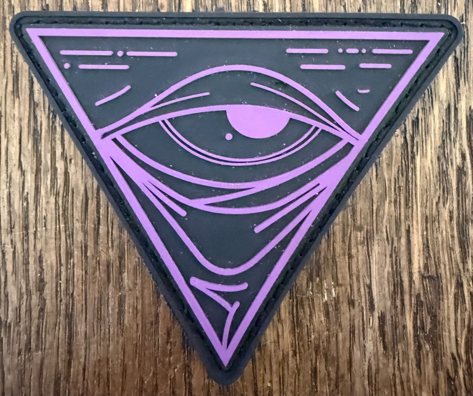 White Phosphor "As Above So Below" Black & Purple PVC Patch