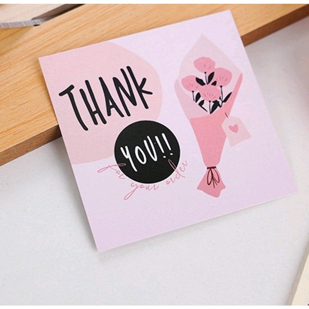 x50 "Thank you for your order"  card shipping supplies