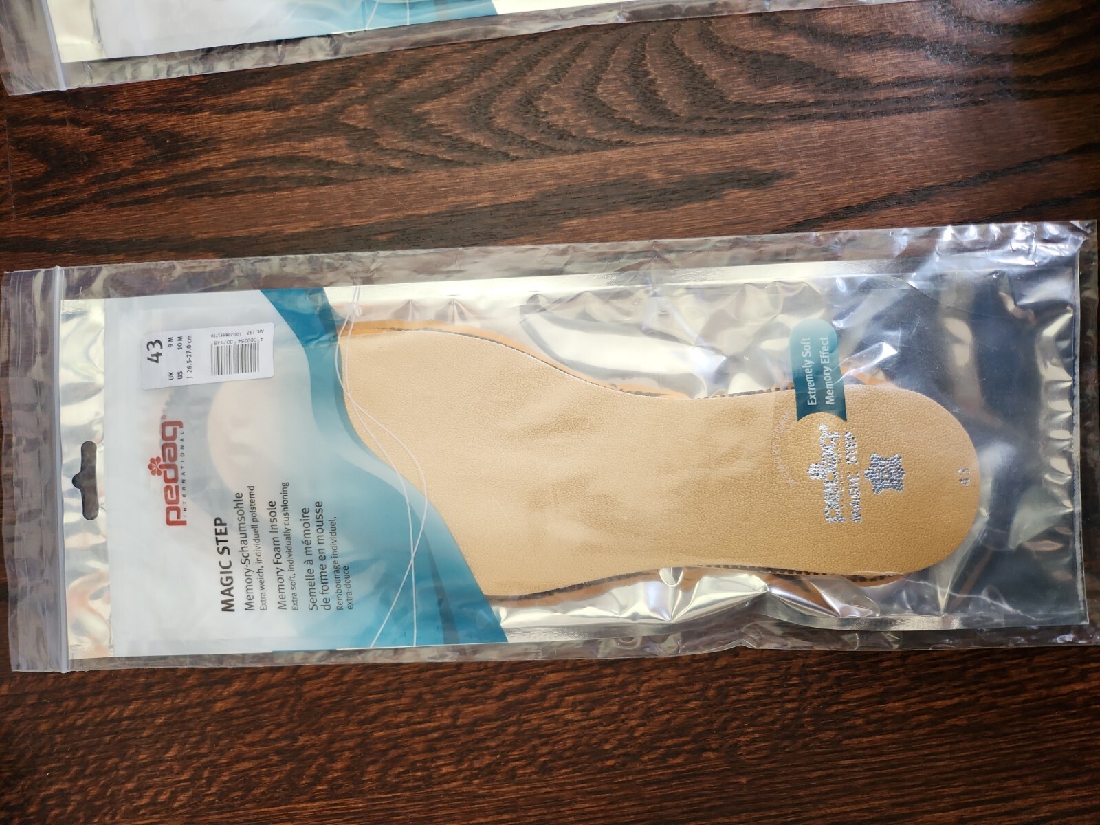 MAGIC STEP Pedag Magic Step Leather Memory Foam Insole Made in Germany SIZE 43