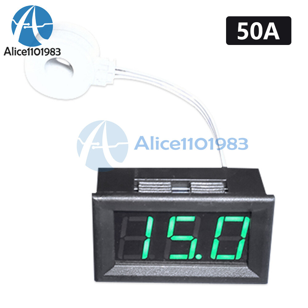 DC120V 50A 100A 200A 400A Digital Voltmeter Ammeter Charge Discharge Hall Sensor