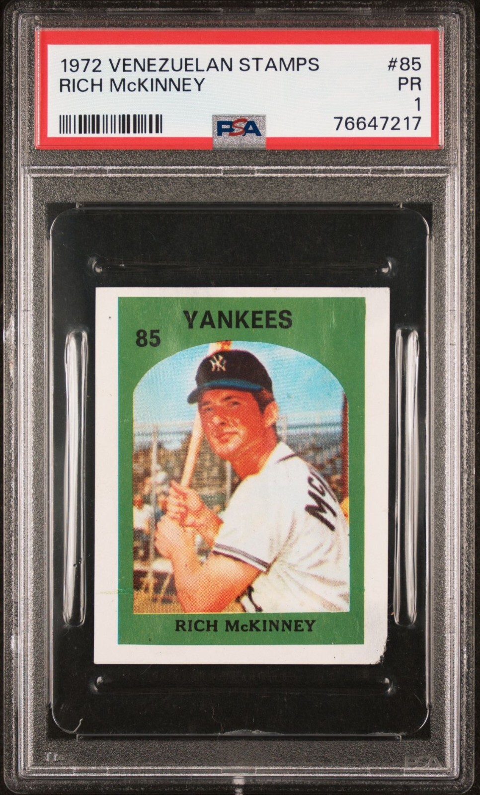PSA 1 POOR RICH MCKINNEY 1972 VENEZUELAN STAMPS #85 TOTAL GRADED CENSUS=1 *TPHLC