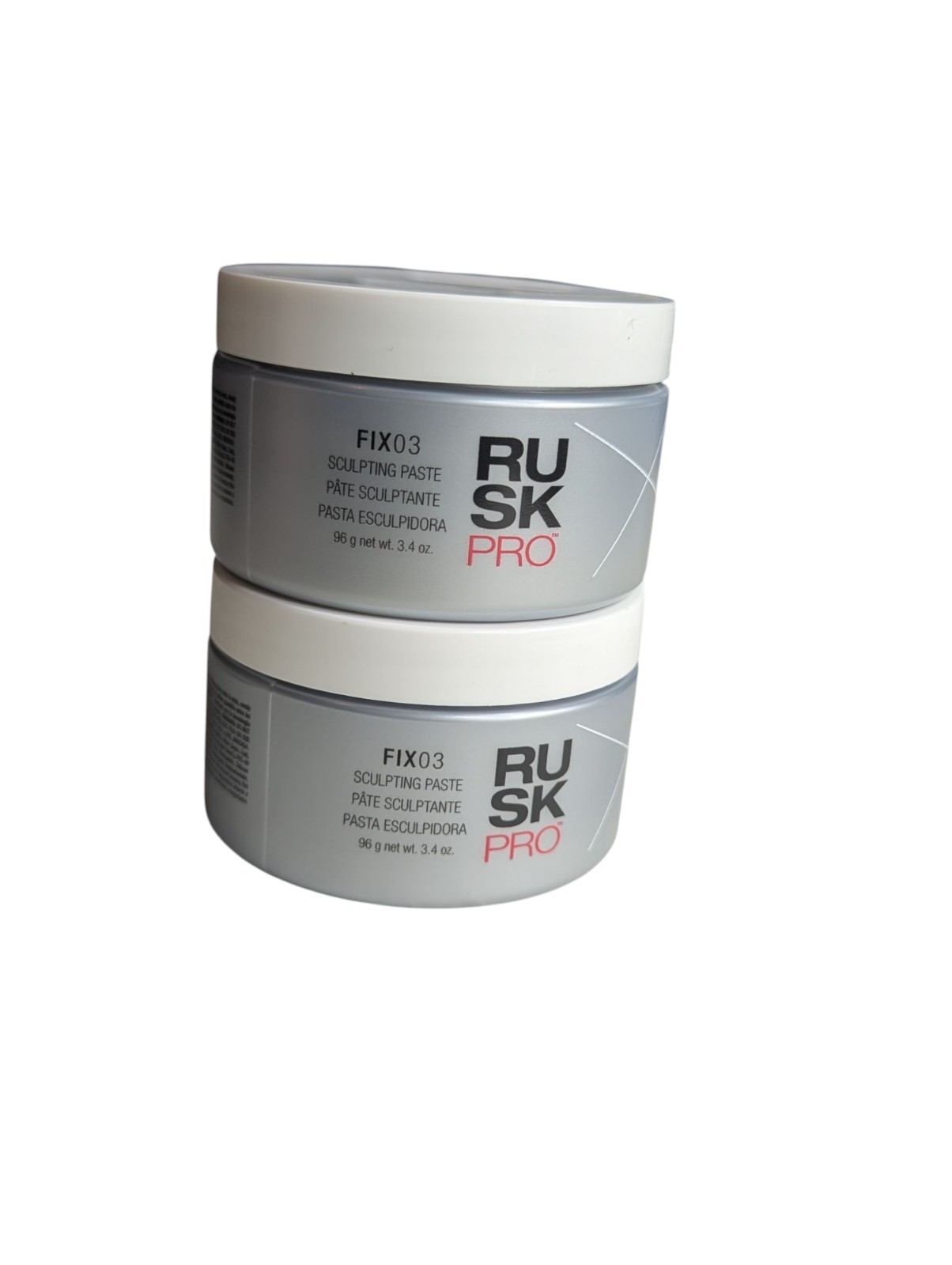 2x Rusk Pro Fix03 Sculpting Paste Full Size 3.4 oz Each New Fix 03