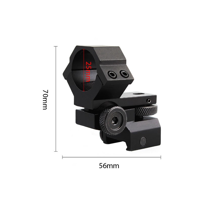 2X 1"25.4mm Ring Laser Sight Scope Mount Adjustable Elevation Windage 20mm Rail