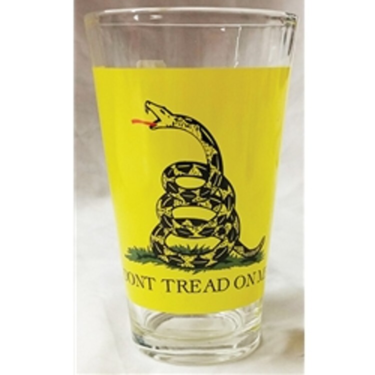 Don't Tread on Me Pint Glass New