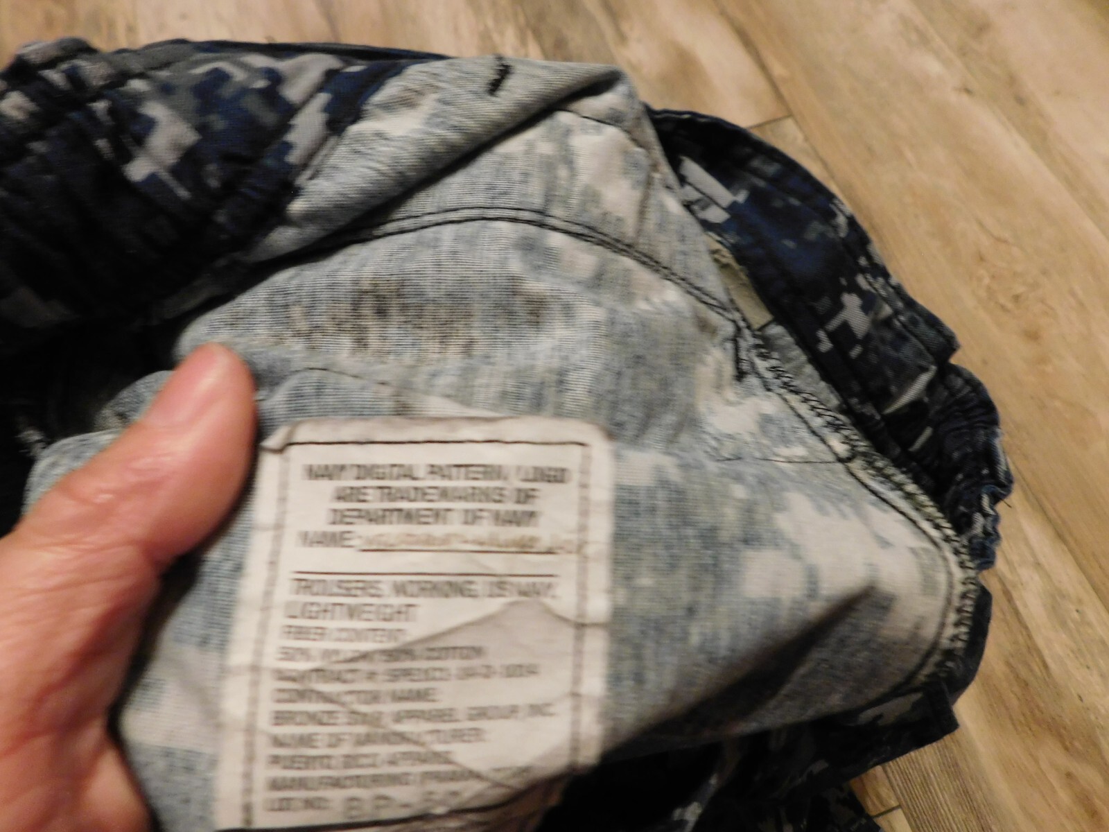 US NAVY WORKING TROUSERS PANTS SIZE MEDIUM - SHORT