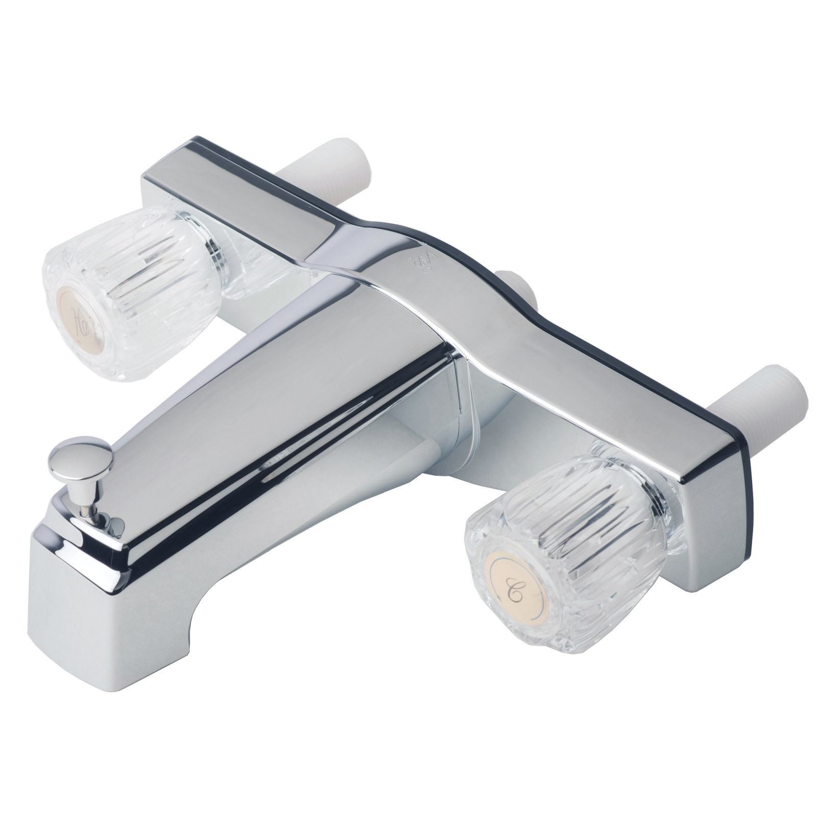 Mobile Home Two Handle 8" Tub Shower Faucet Diverter Chrome Finish
