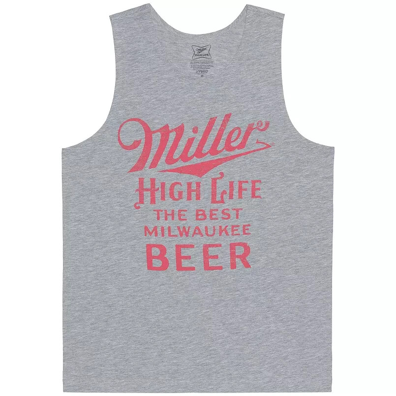 Miller High Life Beer Graphic Muscle Tank Top Shirt | Men's: Large | Official