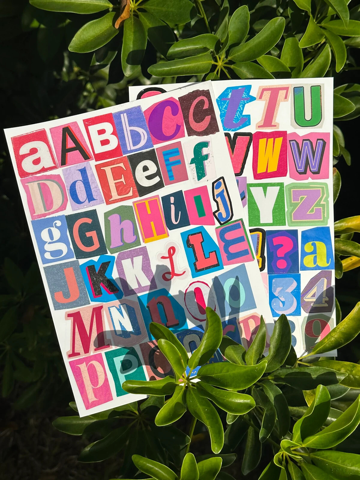 Ransom Note Alphabet Letters/ Y2k Stickers/ Sticker Letters LOT