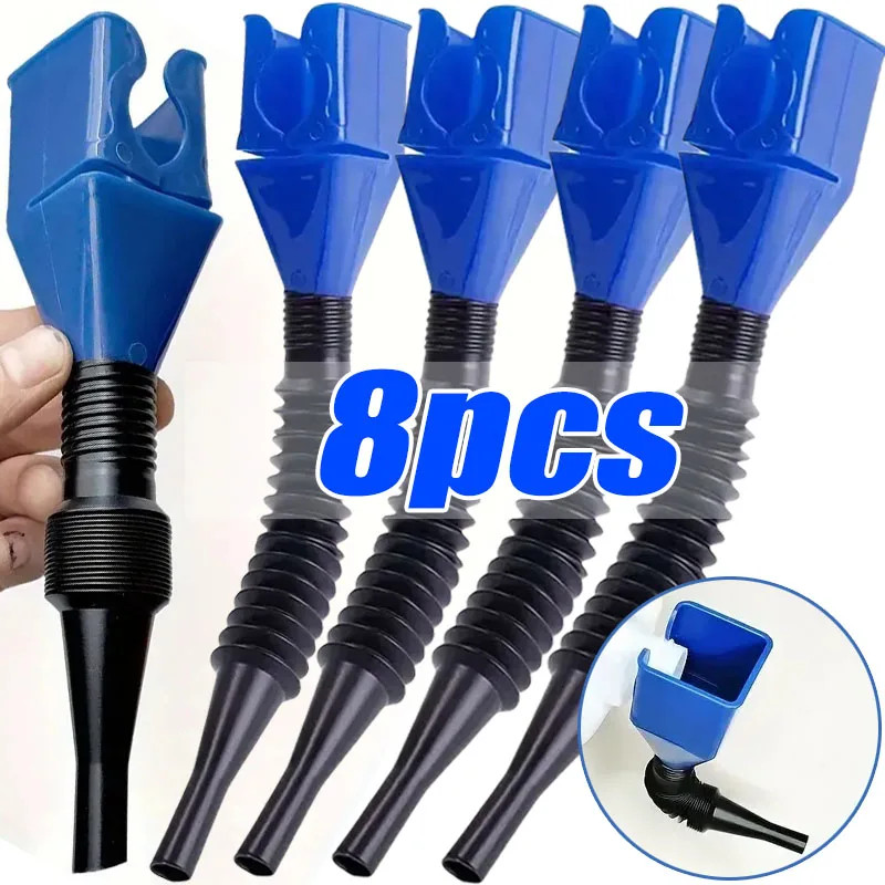 Telescopic Car Refueling Funnel Universal Engine Oil Gasoline Filter Tran