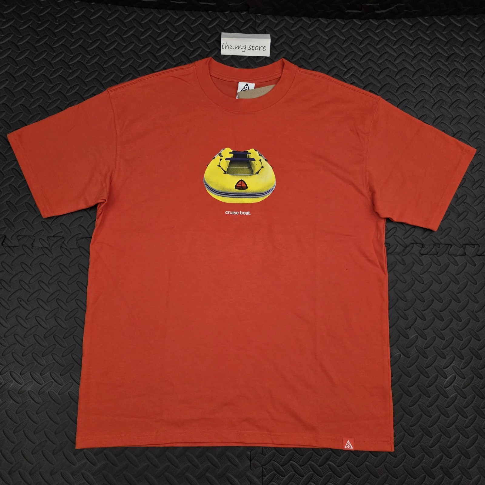 Nike ACG Cruise Boat Dri-FIT T-Shirt Orange/Yellow FQ3725-809 Men's Sz S