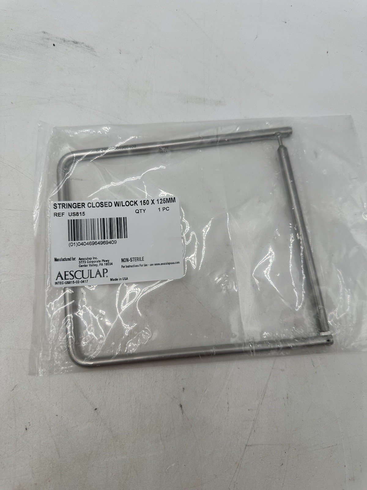 Aesculap Stringer Closed w/ Lock 150x125mm #US815