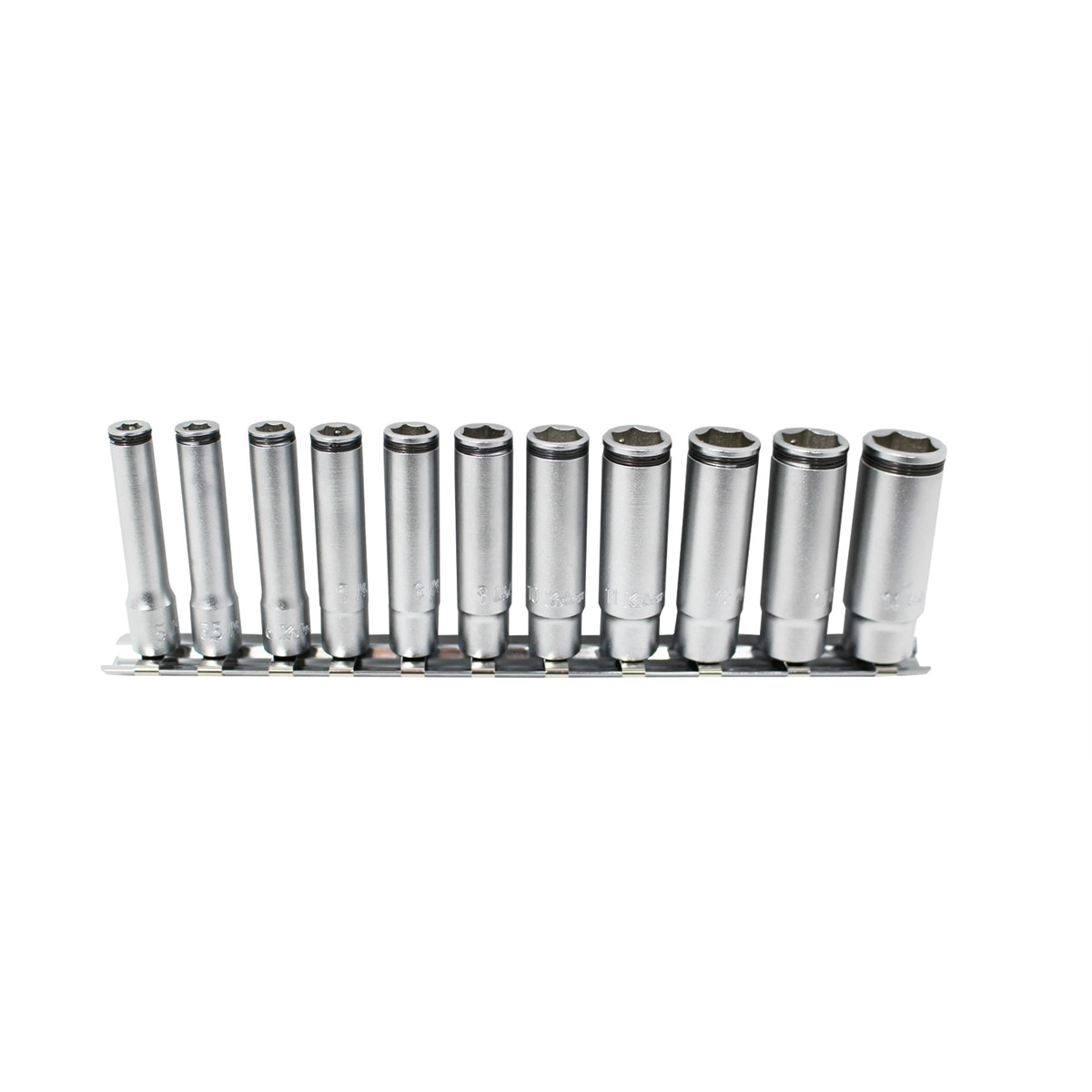 Ko-ken USA Special 1/4 Sq. Dr. Deep NUT GRIP Socket Set, 5-14mm - 11 pieces RS2