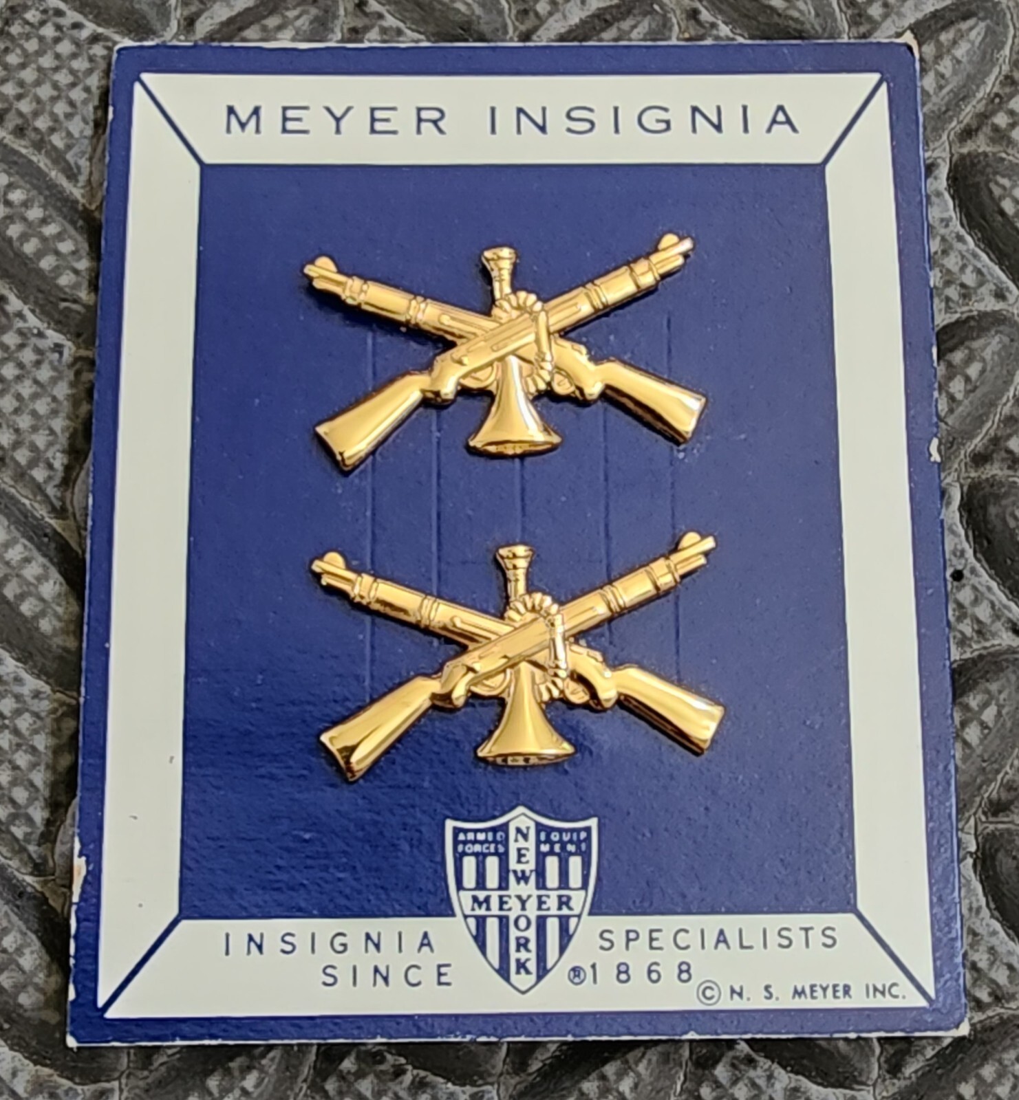 Infantry Insignia from Unidentified Central American Country - Set Of Two