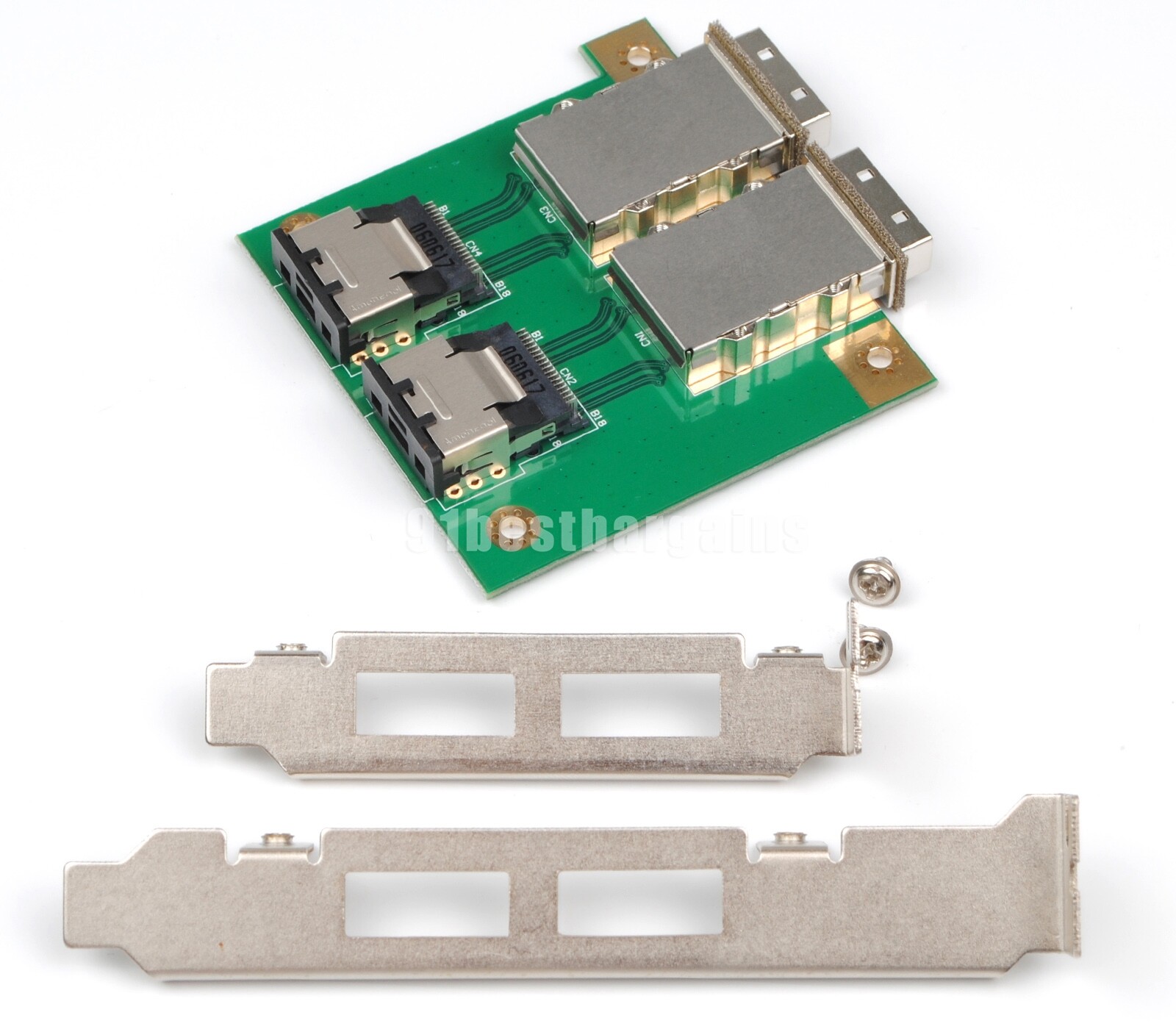SFF-8087 to 2 Port External HD SAS SFF-8088 PCI Mini SAS Card Adapter Board