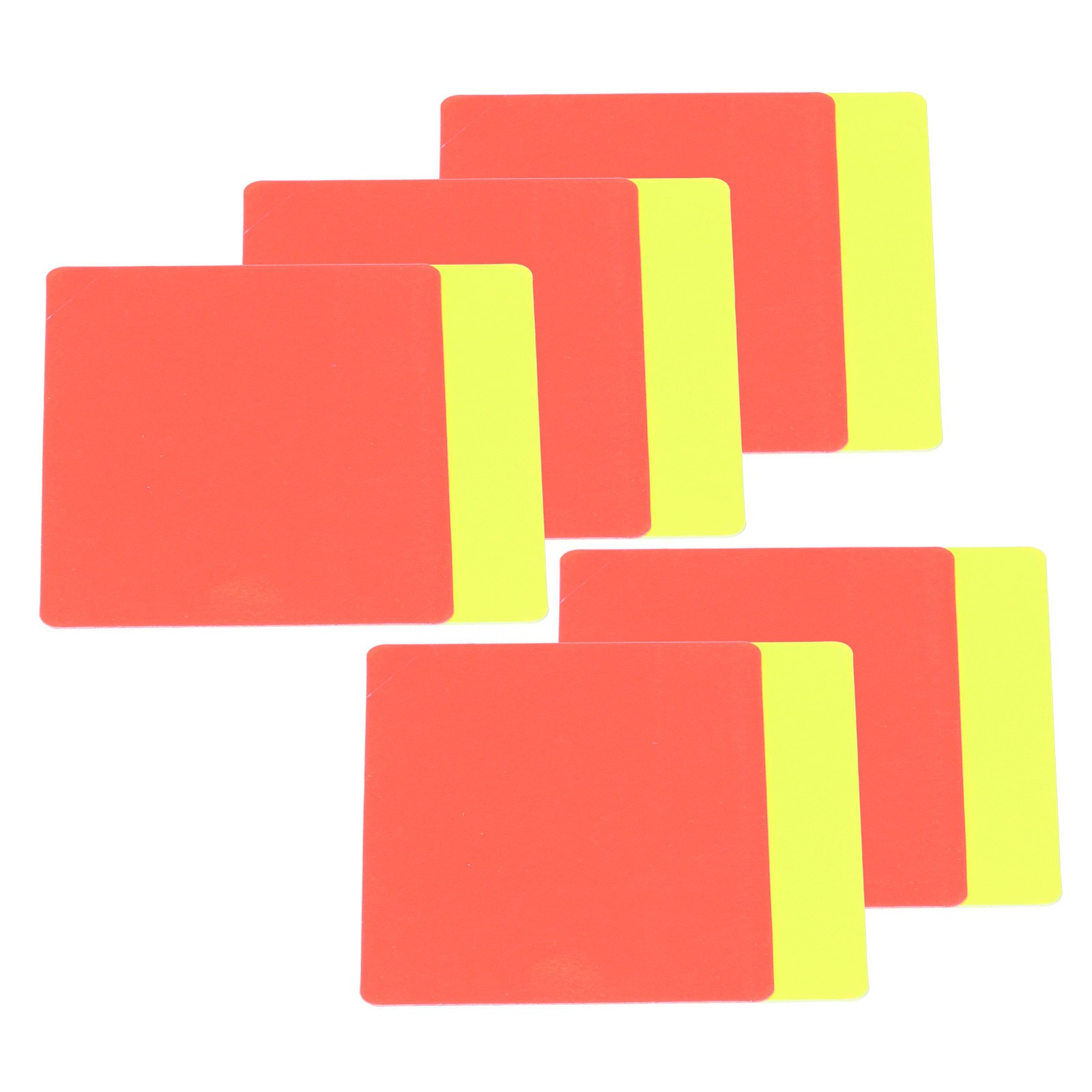 5Set Sports Football Referee Red And Yellow Card Set Soccer Warning And Ejection