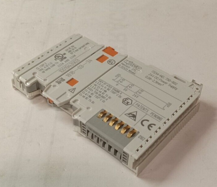LOT OF 3) NEW WAGO 750-602 24 VDC POWER SUPPLY PLC MODULE