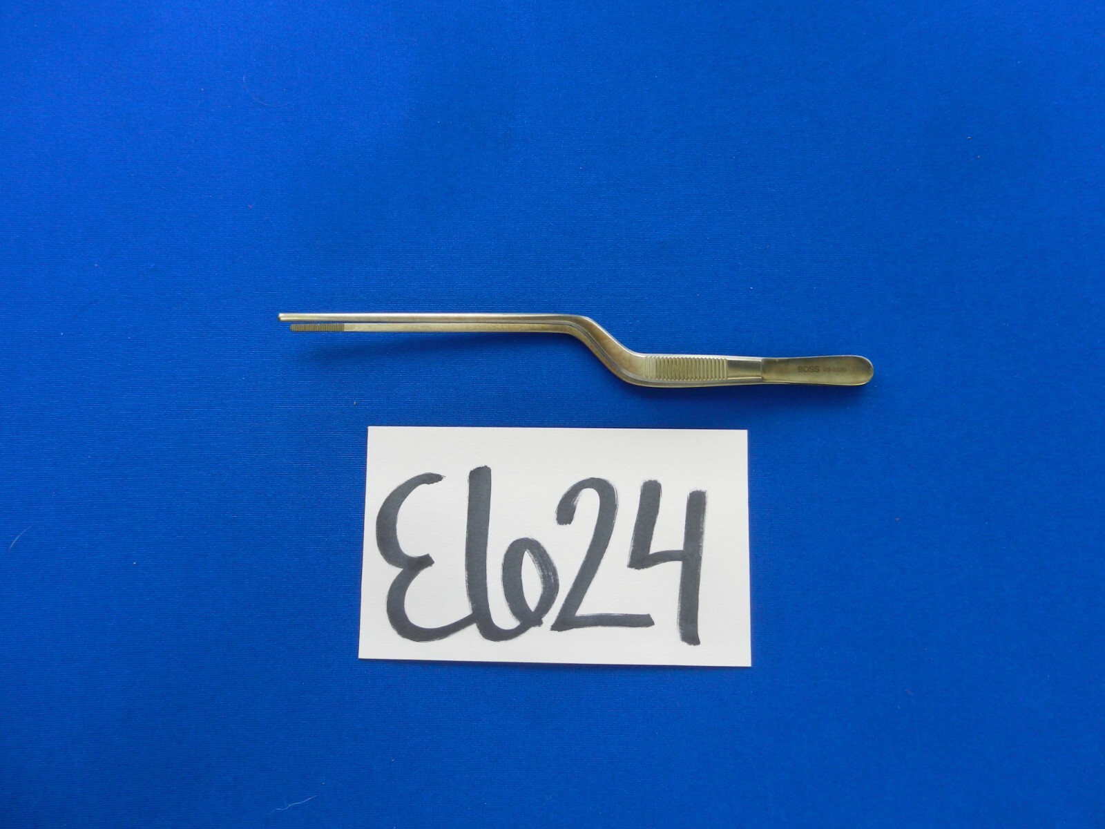 E624 Boss Surgical Gruenwald ENT Bayonet Dressing Forceps 2x18mm 93-1020