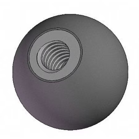 Innovative Components Gn5c----B4s--22 Ball Knob Soft Touch, 5/16-18 Thread