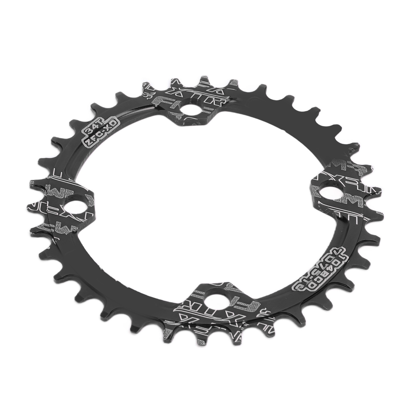 FMFXTR Bike Narrow Wide Chainring Bicycle 104 BCD 34T Round Single Chainring For