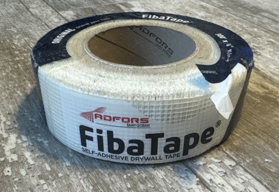 Drywall Tape ADFORS FibaTape 300' x 1-7/8"  Fiberglass Mesh White Self-Adhesive