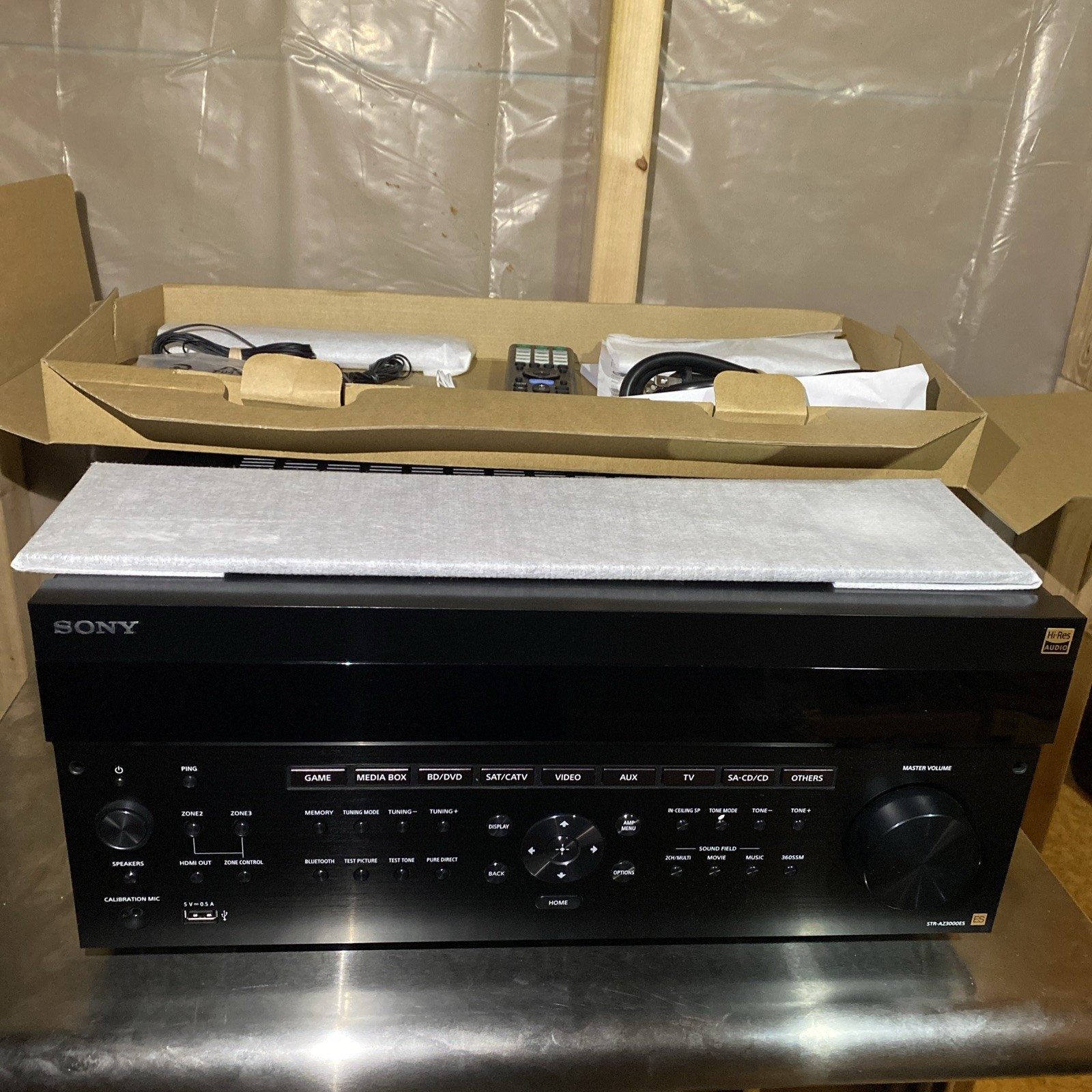 Sony Premium ES STR-AZ3000ES 9.2-Channel 8K UHD AV Receiver Black